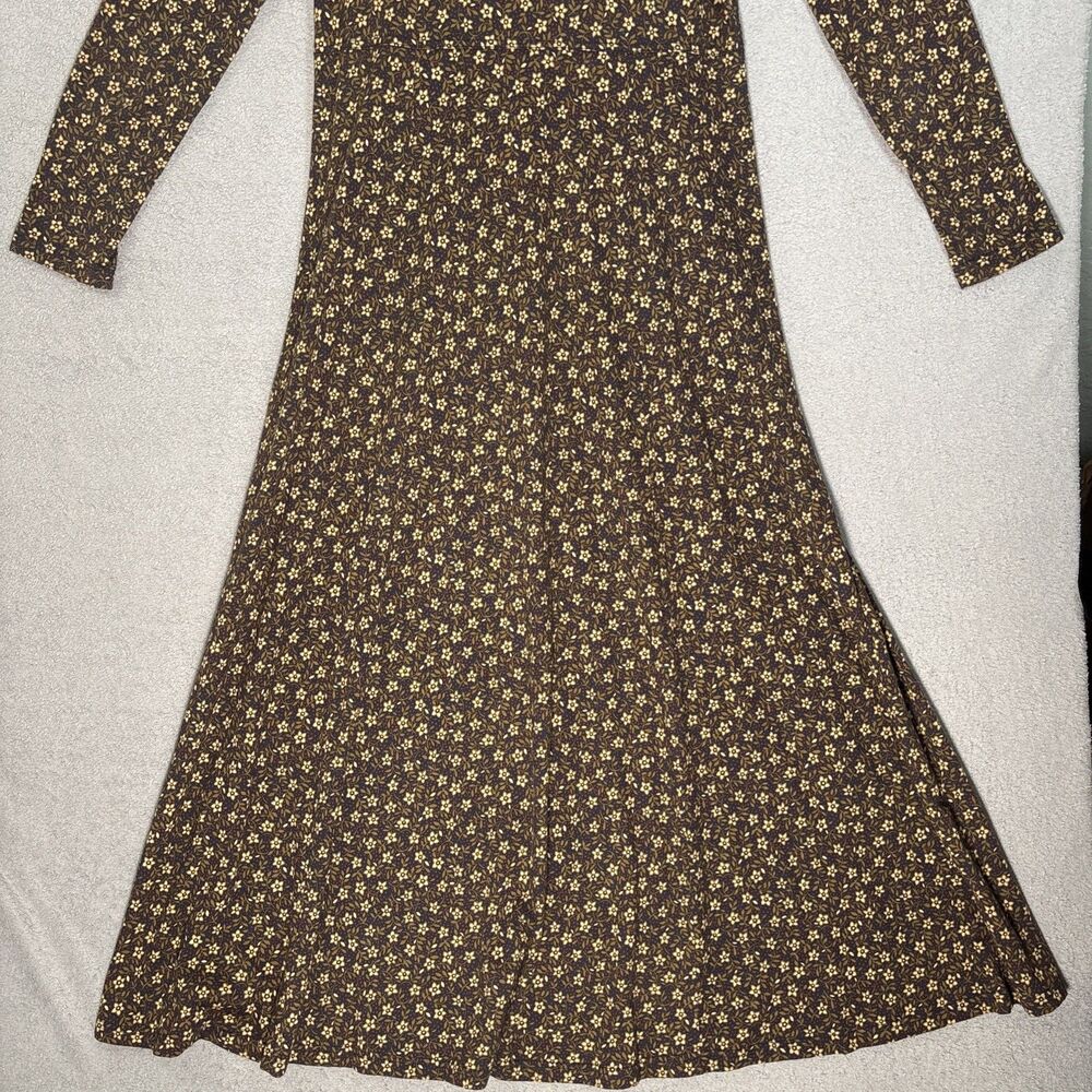Vintage Aeropostale Womens Maxi Dress L Cotton Cottagecore Goblincore Grunge Y2K - Picture 11 of 13